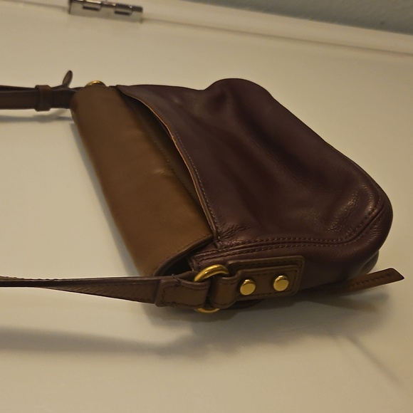 FOSSIL Multi-color Colorblock Leather Crossbody Messenger Mini Bag - Picture 11 of 14